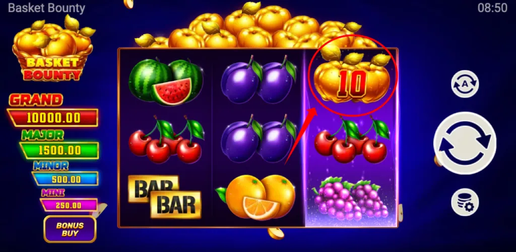 Apple Rush als Feature der Basisrunde