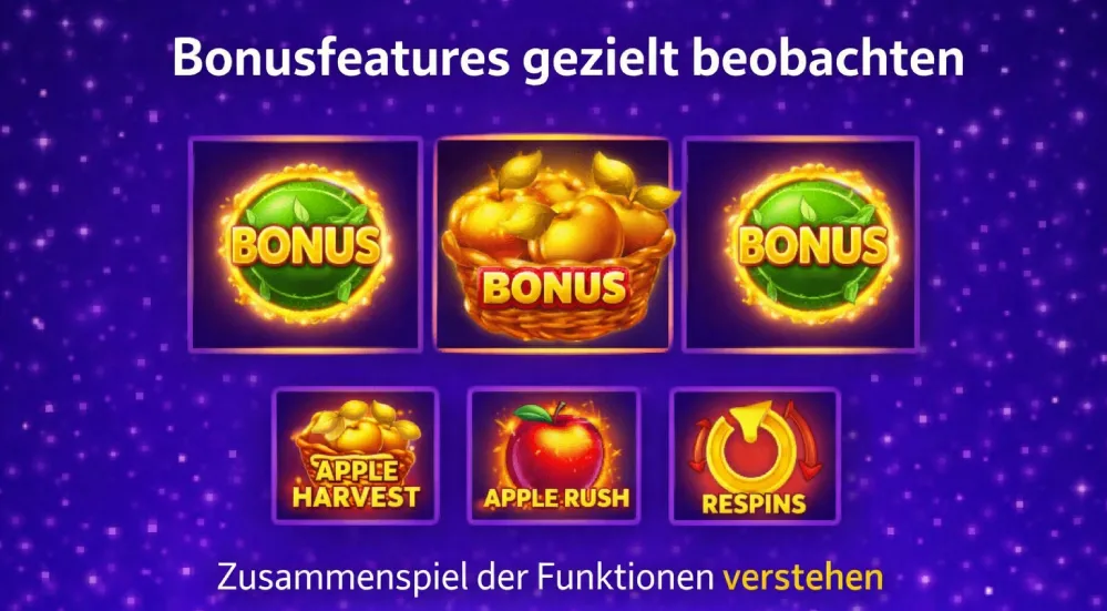 Bonusfeatures gezielt beobachten